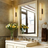Wandleuchte gold matt im Retro Messing Stil - Clowas.de