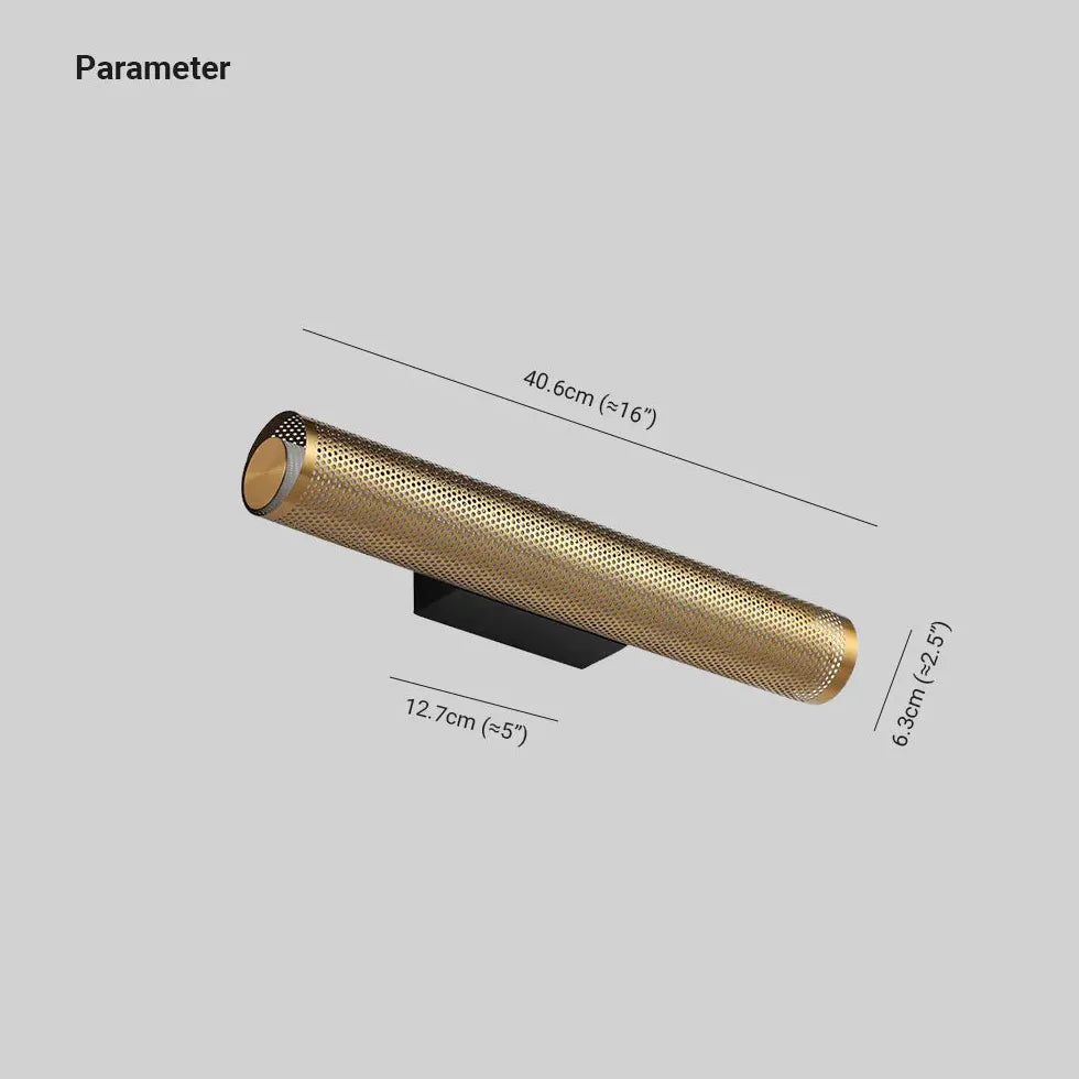 Wandleuchte gold matt im Retro Messing Stil - Clowas.de
