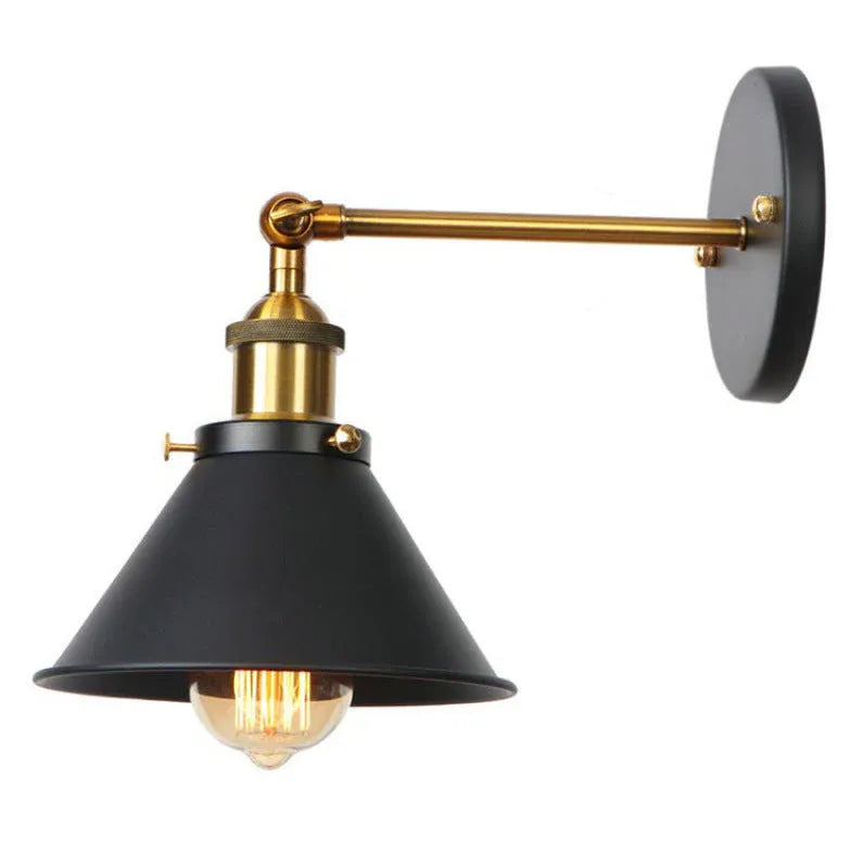 Wandleuchte Gold Vintage moderne faltbare Arm Beleuchtung - Clowas.de
