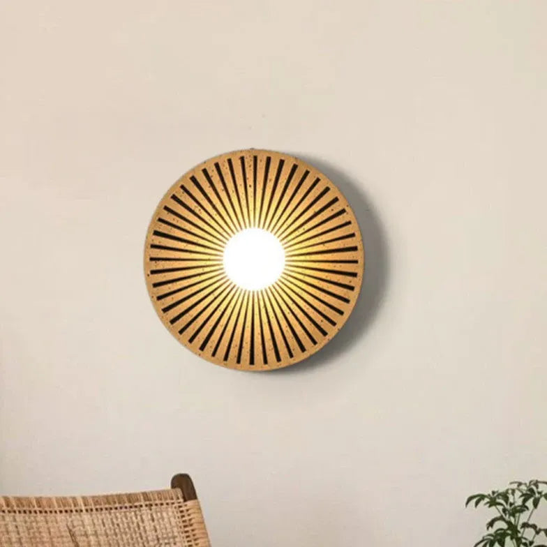 wandleuchte holz rund Elegante Minimalistische Wohnraum Beleuchtung - Clowas.de