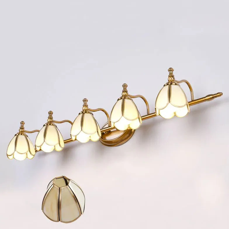 Wandleuchte innen vintage Blumen Doppelarm Skandinavisch - Clowas.de
