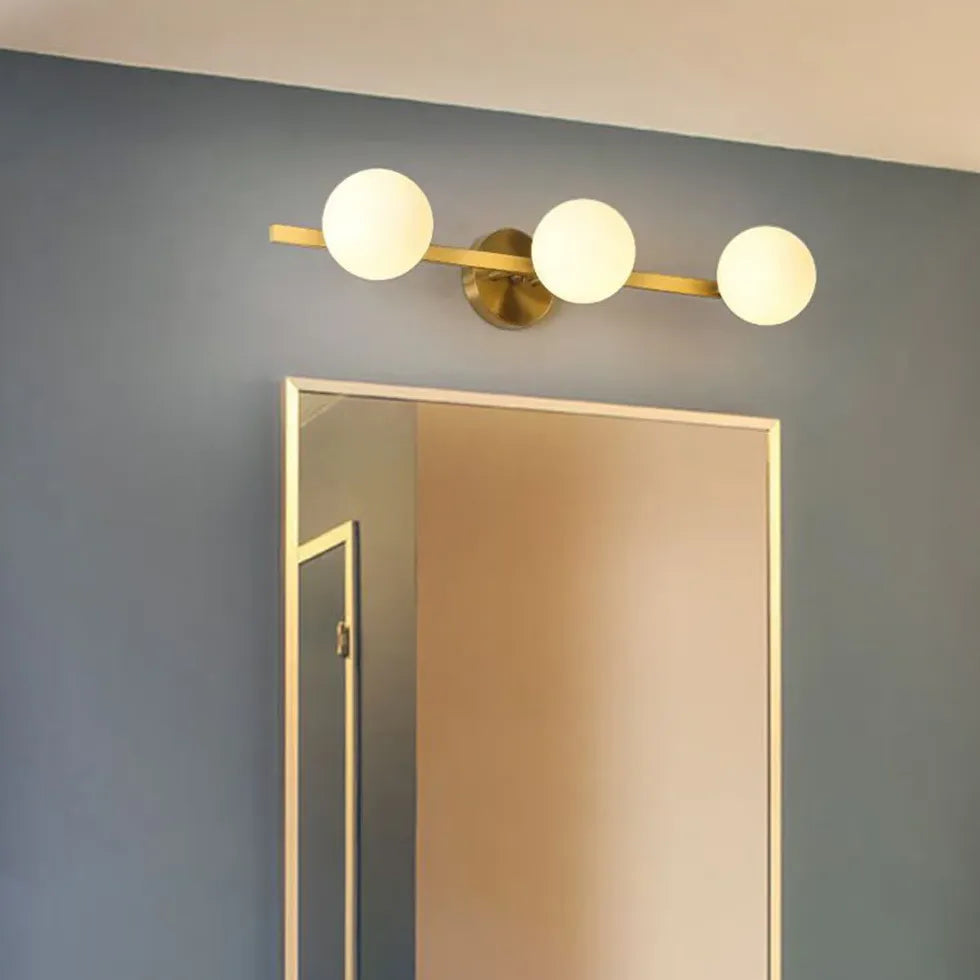 Wandleuchte Kugel Gold mit rundem modernen Design - Clowas.de