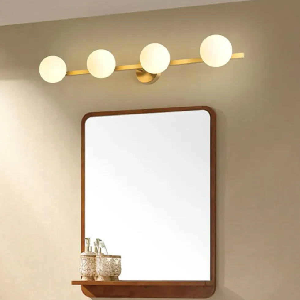 Wandleuchte Kugel Gold mit rundem modernen Design - Clowas.de