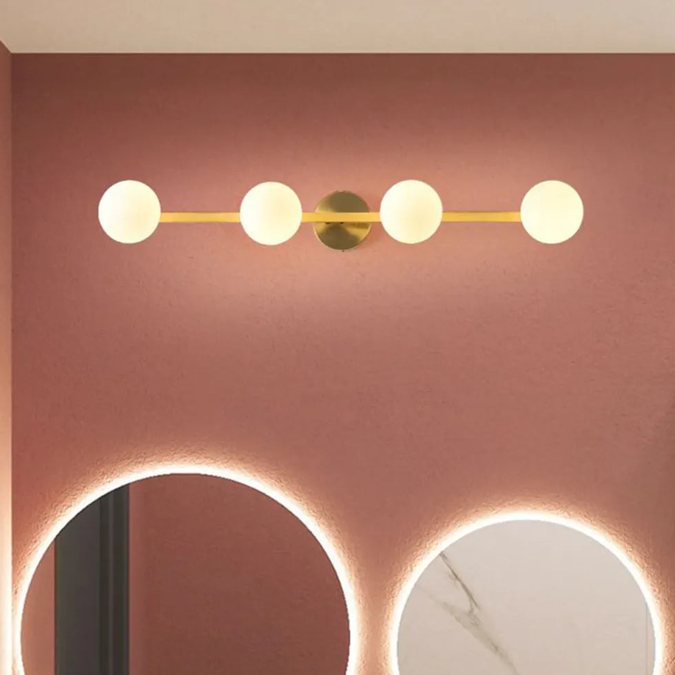 Wandleuchte Kugel Gold mit rundem modernen Design - Clowas.de