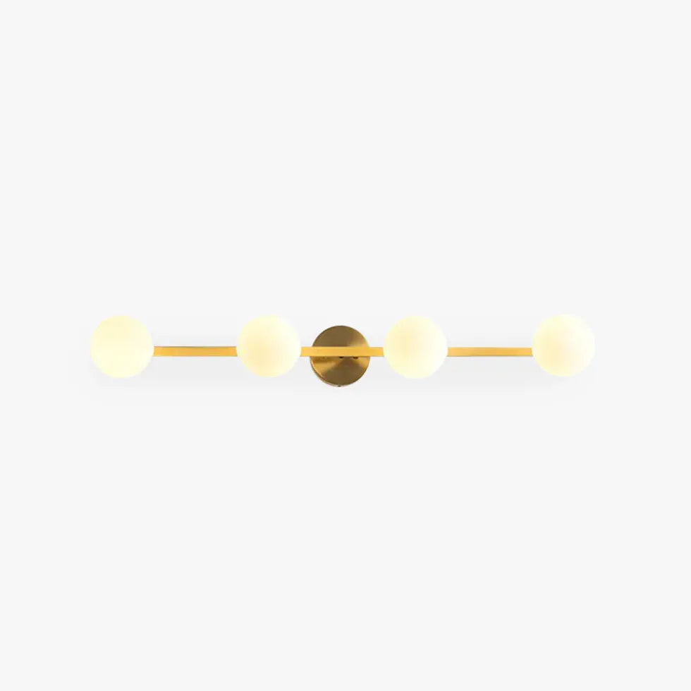 Wandleuchte Kugel Gold mit rundem modernen Design - Clowas.de