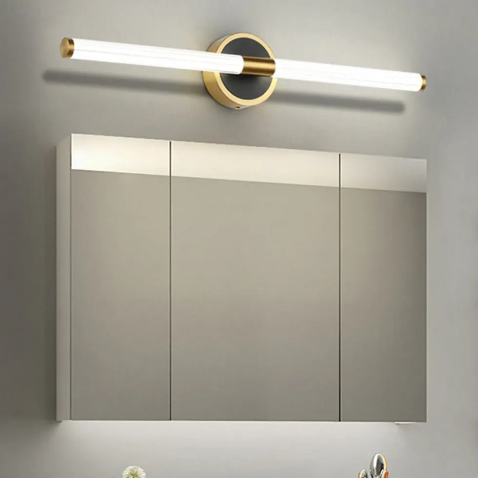 Wandleuchte LED schwarz gold in modernem Langstil - Clowas.de