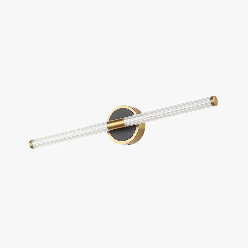 Wandleuchte LED schwarz gold in modernem Langstil - Clowas.de
