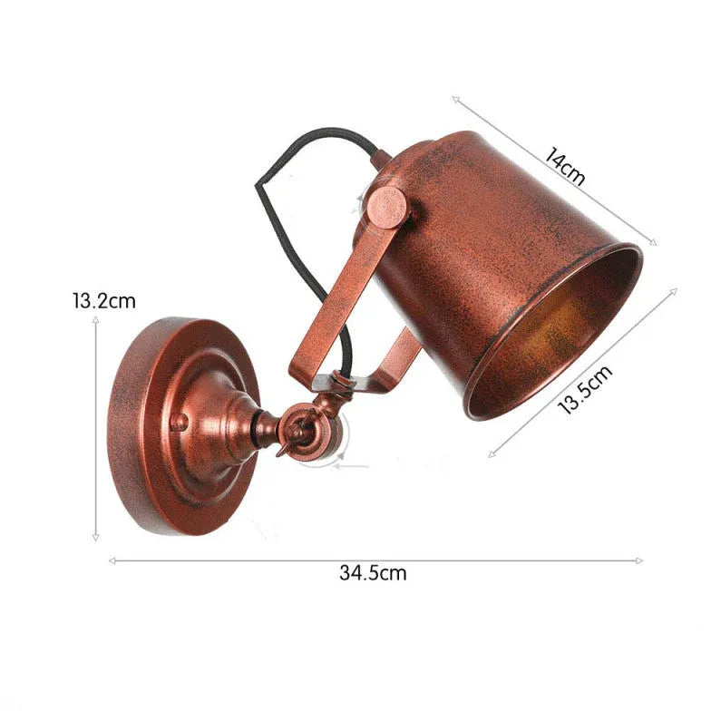 wandleuchte led vintage elegante schwarze industrieleuchte - Clowas.de