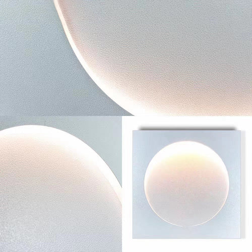 wandleuchte led wohnzimmer moderne weiße moon lampen - Clowas.de