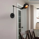 Wandleuchte mit Arm schwarz stilvolles modernes Design - Clowas.de