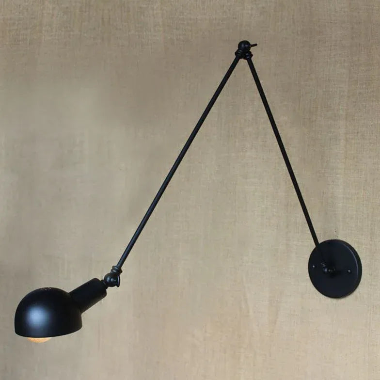 Wandleuchte mit Arm schwarz stilvolles modernes Design - Clowas.de