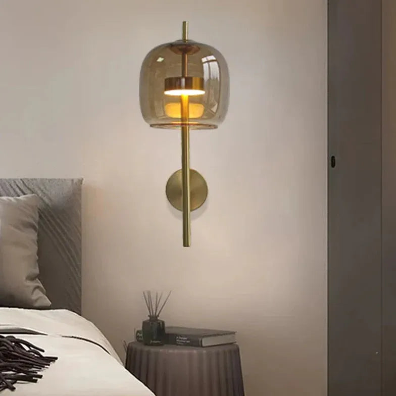 Wandleuchte mit Glas modern minimalistisch skandinavisch dekorativ - Clowas.de