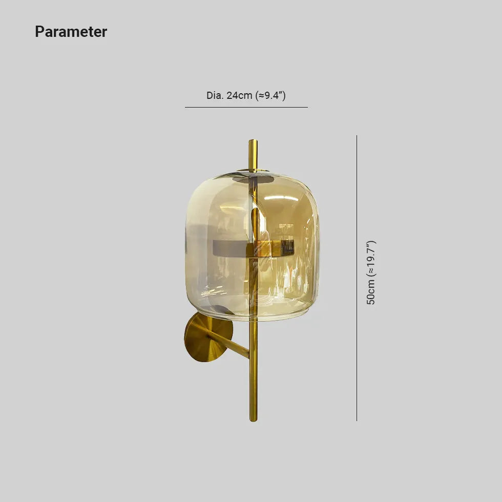 Wandleuchte mit Glas modern minimalistisch skandinavisch dekorativ - Clowas.de