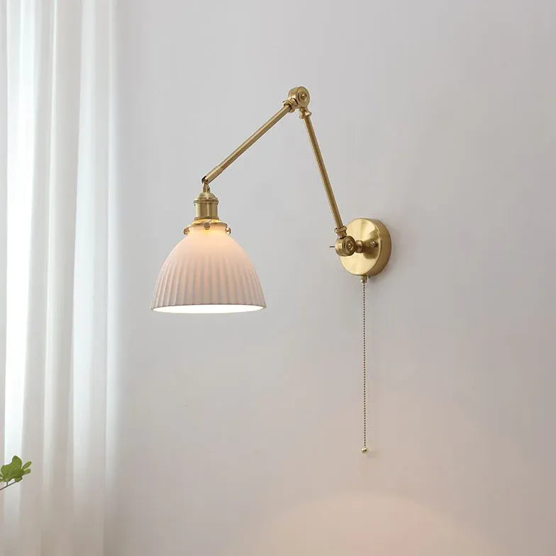 wandleuchte mit langem schwenkarm faltbarer nordischer Stil - Clowas.de