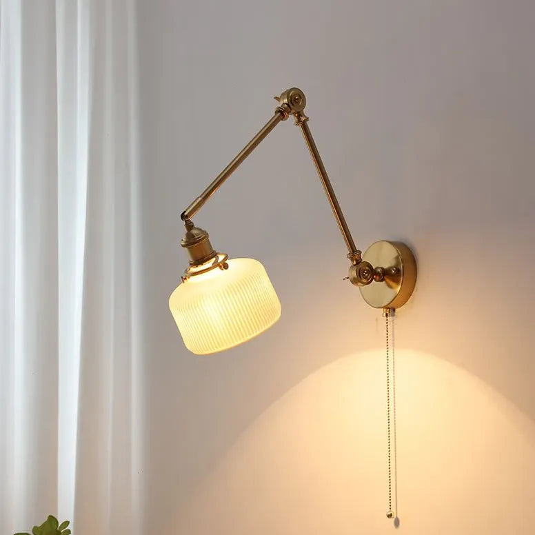 wandleuchte mit langem schwenkarm faltbarer nordischer Stil - Clowas.de