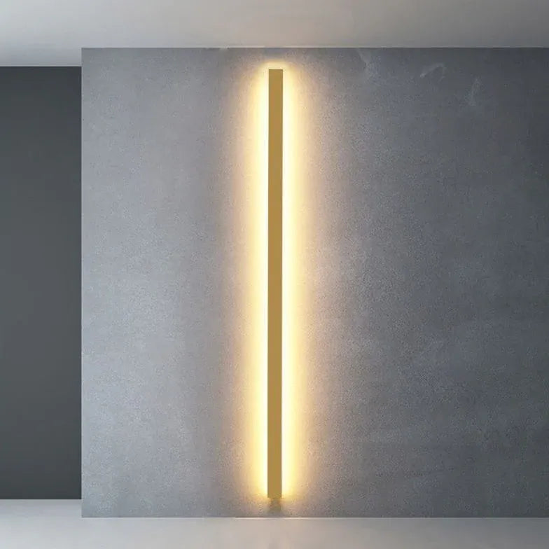 Wandleuchte mit Schalter Gold lange moderne Beleuchtung - Clowas.de