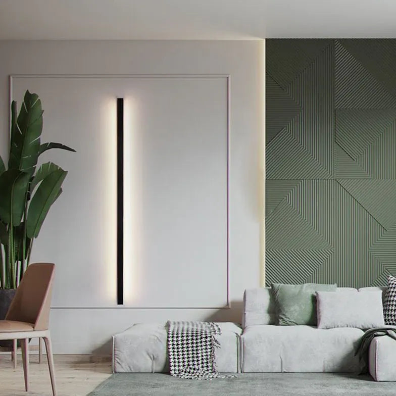 Wandleuchte mit Schalter Gold lange moderne Beleuchtung - Clowas.de