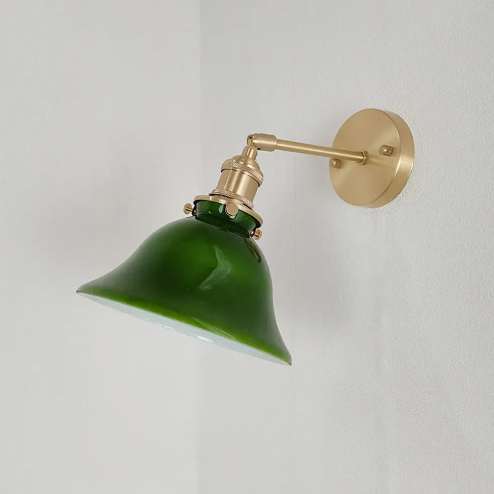wandleuchte mit schirm elegante vintage design mit klapparm - Clowas.de