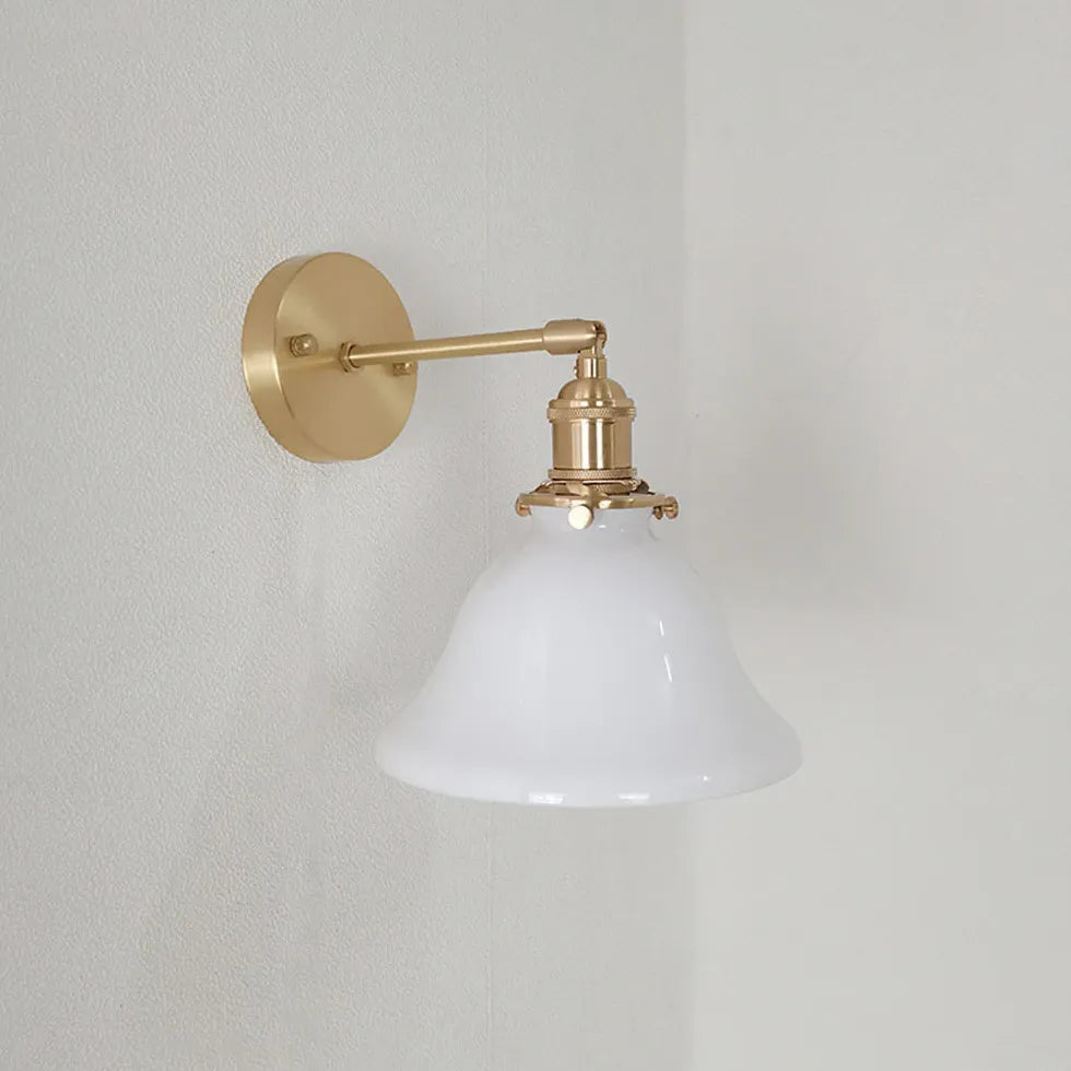 wandleuchte mit schirm elegante vintage design mit klapparm - Clowas.de
