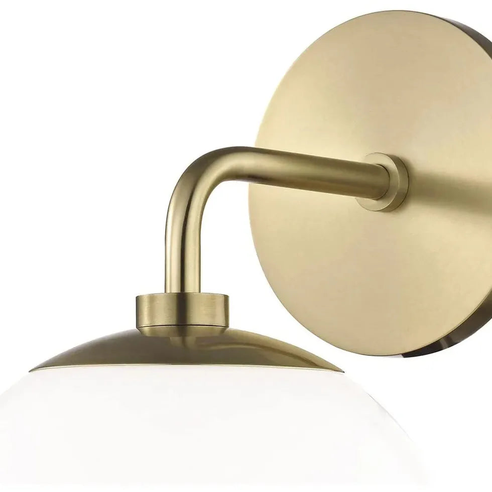 wandleuchte mit schirm weiß modernes Design in Kugelform - Clowas.de