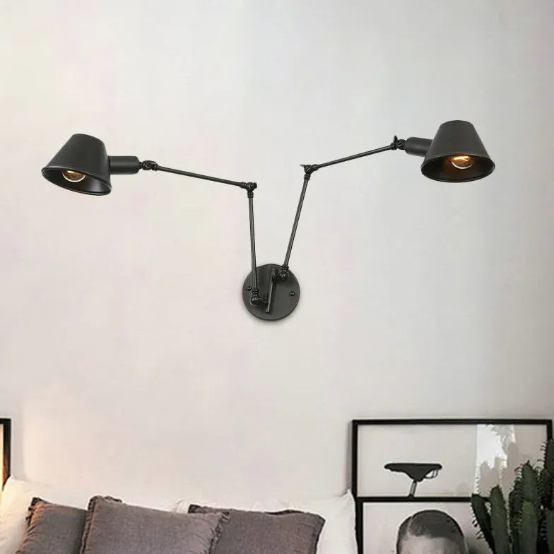 wandleuchte mit schwenkarm schwarz für modernes Zuhause - Clowas.de