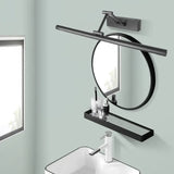 Wandleuchte mit Schwenkarm schwarz im modernen ausziehbaren Design - Clowas.de