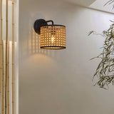 Wandleuchte Natur mit einfachem japanischem Bambusdesign - Clowas.de