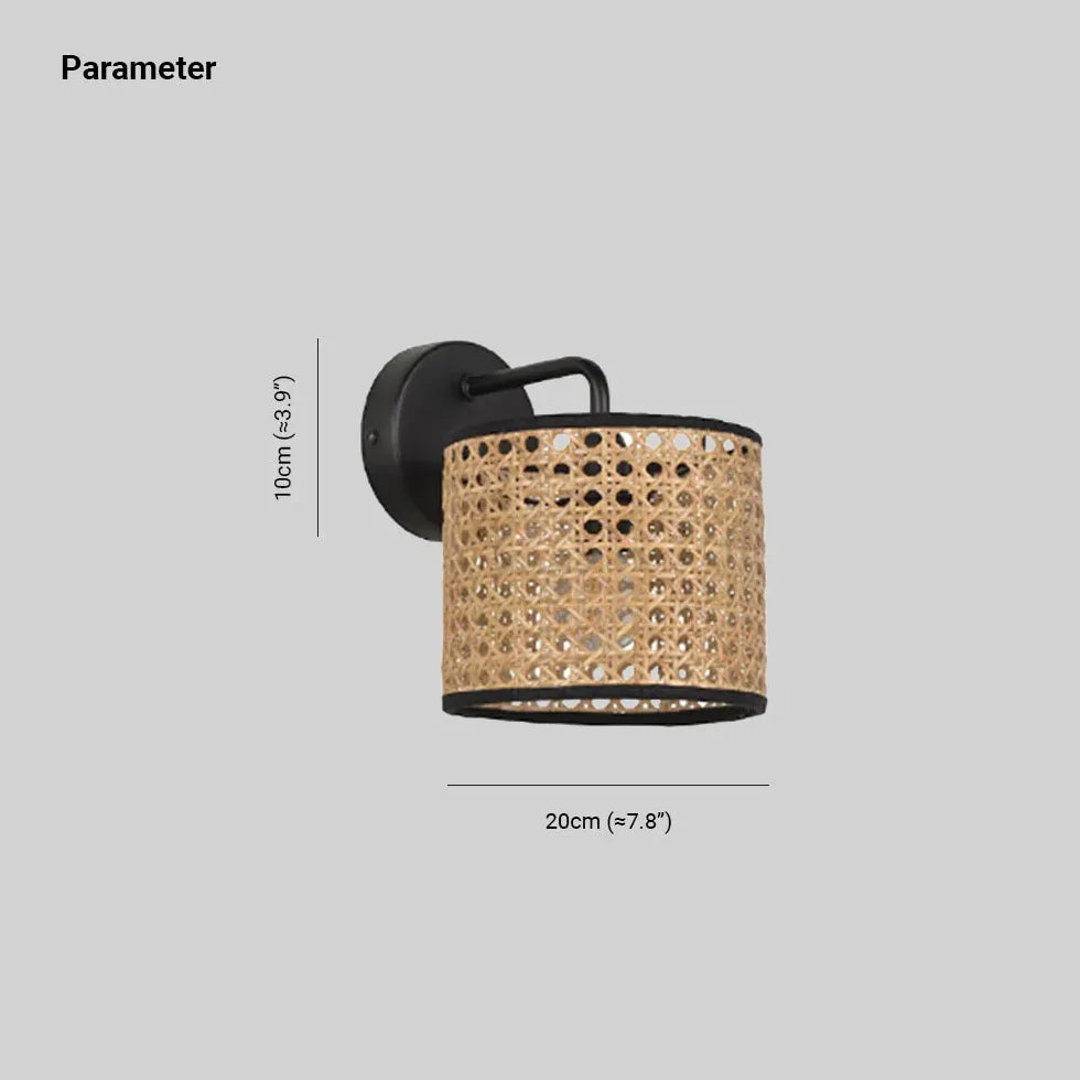 Wandleuchte Natur mit einfachem japanischem Bambusdesign - Clowas.de