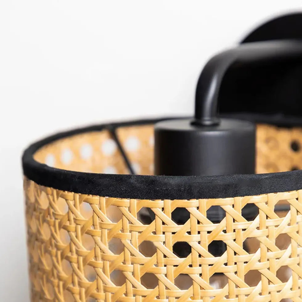 Wandleuchte Natur mit einfachem japanischem Bambusdesign - Clowas.de