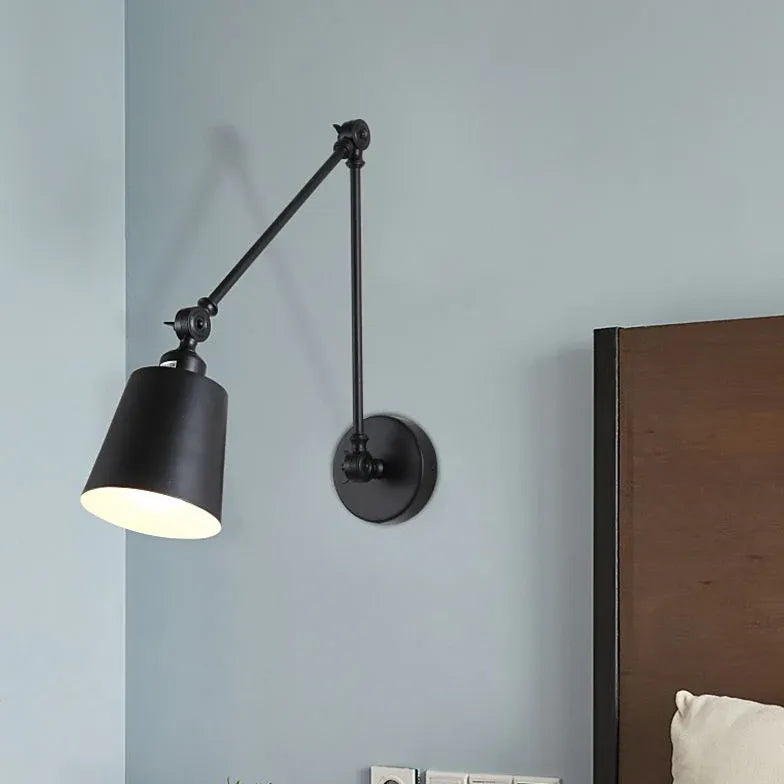 Wandleuchte Retro Schwarz Nordisch Einfach Faltarm - Clowas.de