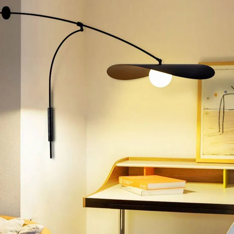 Wandleuchte rund schwarz elegante moderne Beleuchtung - Clowas.de