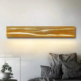 wandleuchte wohnzimmer dimmbar elegante holz design - Clowas.de