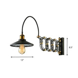 Wandleuchte Schwarz Arm Nordisch Minimalistisch Schwenkarm - Clowas.de
