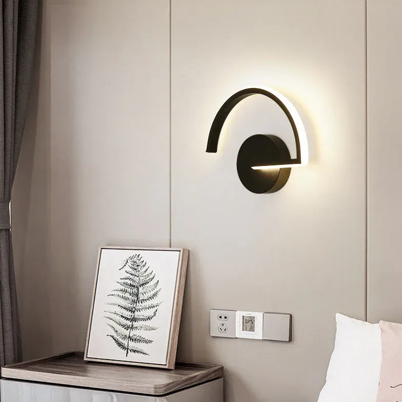 Wandleuchte schwarz design moderne minimalistische Gestaltung - Clowas.de