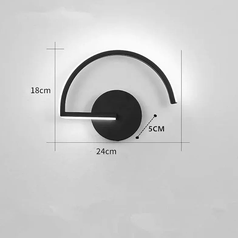 Wandleuchte schwarz design moderne minimalistische Gestaltung - Clowas.de