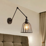 Wandleuchte Schwarz Design Nordic Eisen Kunst - Clowas.de