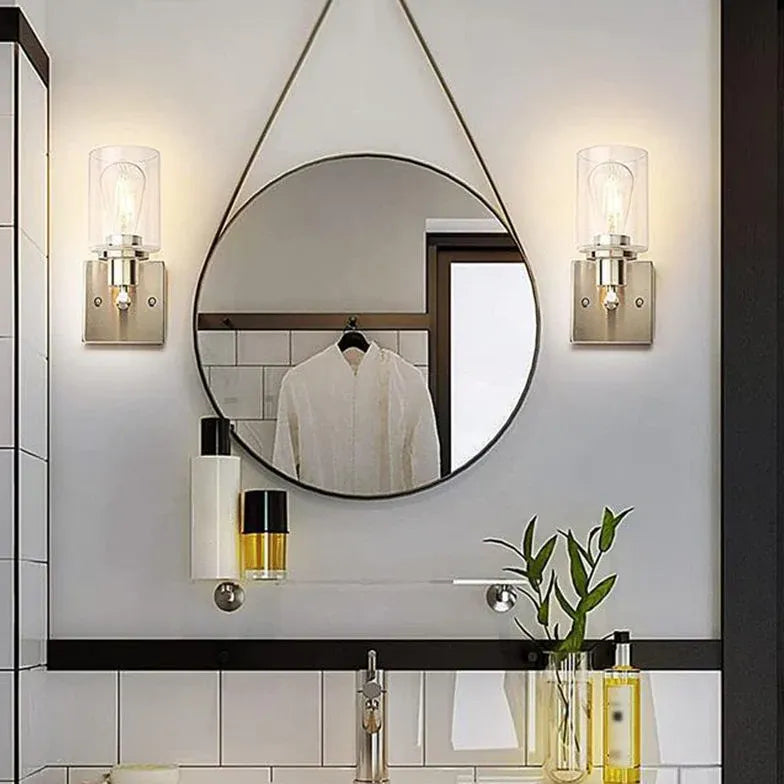 Wandleuchte Schwarz Eckig Modernes Design Glas - Clowas.de