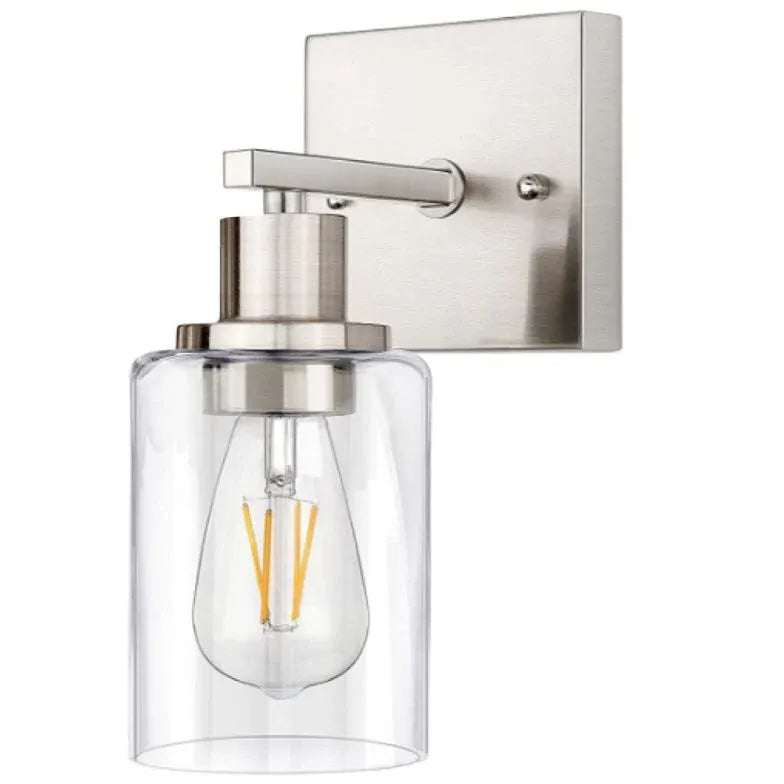 Wandleuchte Schwarz Eckig Modernes Design Glas - Clowas.de