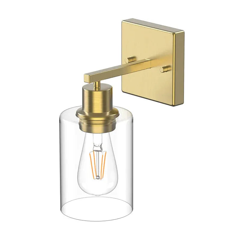 Wandleuchte Schwarz Eckig Modernes Design Glas - Clowas.de
