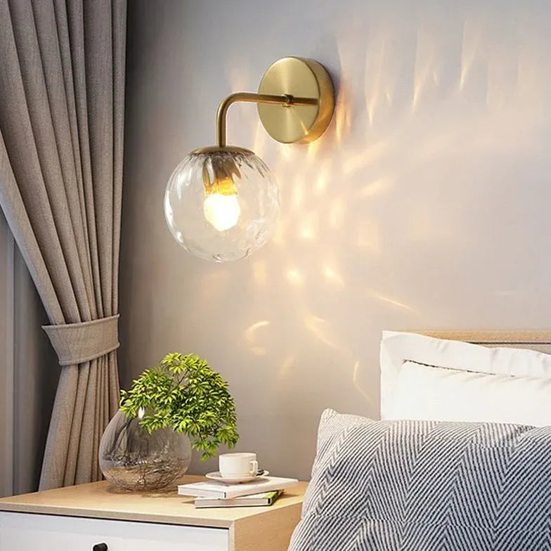 Wandleuchte schwarz glas modernes minimalistisches Design - Clowas.de