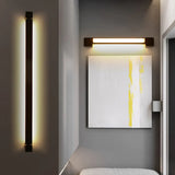 Wandleuchte schwarz schlafzimmer moderne lange rechteckige Lampe - Clowas.de
