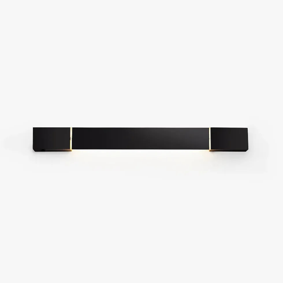 Wandleuchte schwarz schlafzimmer moderne lange rechteckige Lampe - Clowas.de