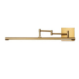 Wandleuchte Schwenkarm Gold mit ausziehbarem modernem Design - Clowas.de