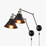 Wandleuchte Schwenkarm Industrial Vintage Design mit Flexibilität - Clowas.de