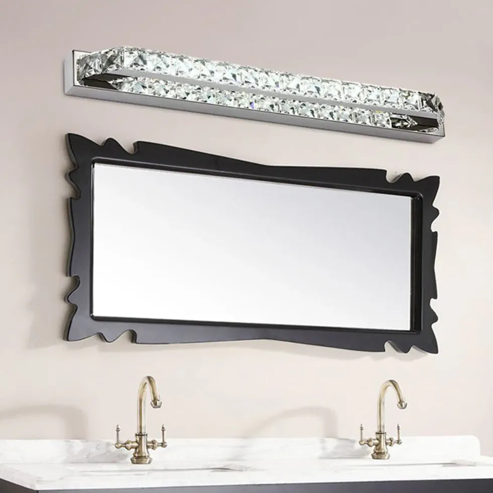 Wandleuchte Silber im modernen Kristall Luxus Design - Clowas.de