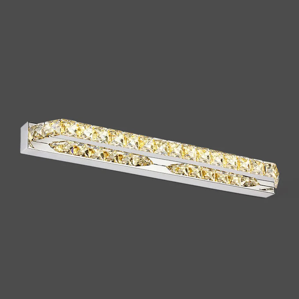 Wandleuchte Silber im modernen Kristall Luxus Design - Clowas.de