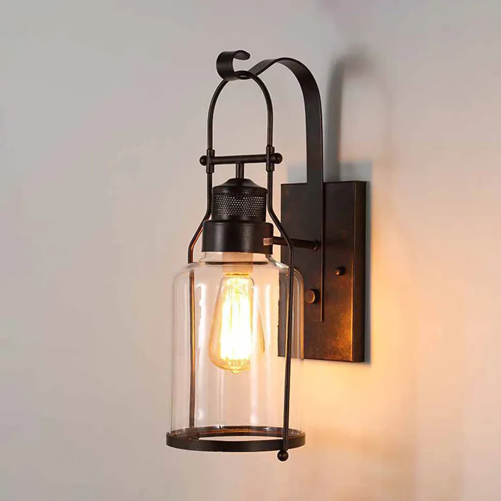 Wandleuchte Treppenaufgang Schwarze Lampe für stilvolles Ambiente - Clowas.de