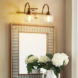 Wandleuchte Vintage Gold aus Messing und Glas - Clowas.de