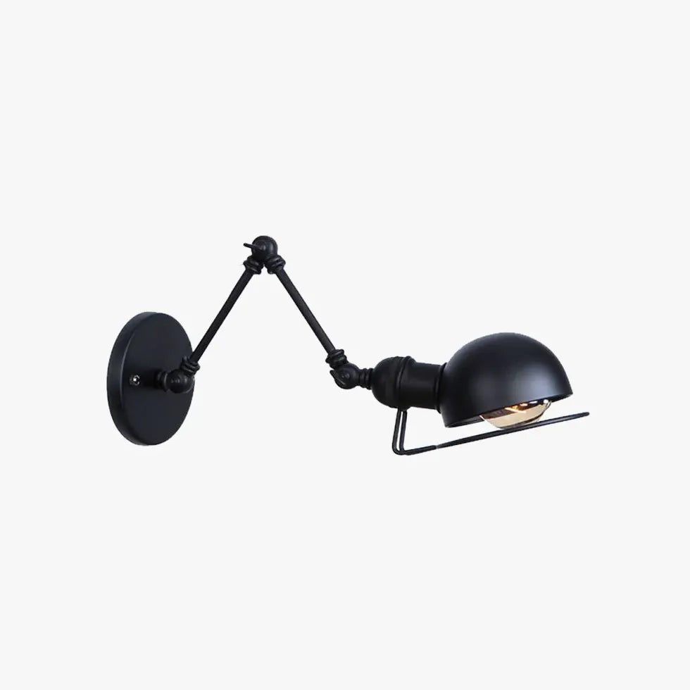 Wandleuchte Vintage Schwarz im Retro-Stil - Clowas.de