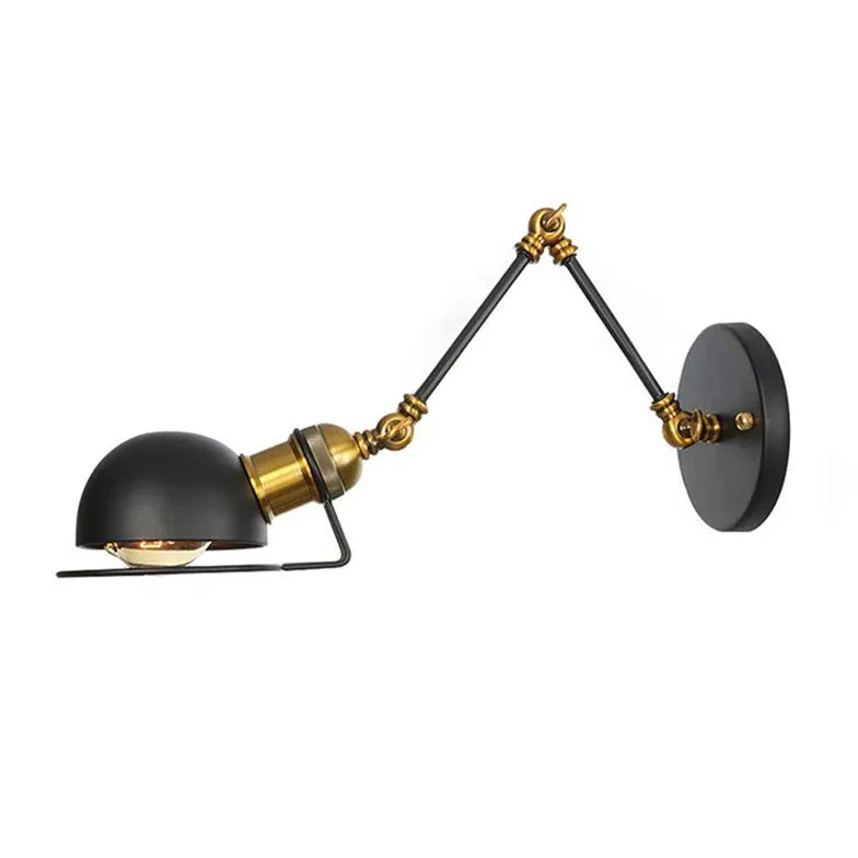 Wandleuchte Vintage Schwarz im Retro-Stil - Clowas.de